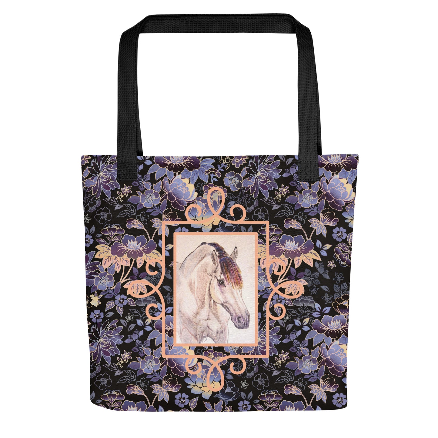 Horse Tote - Buckskin horse all over print handbag